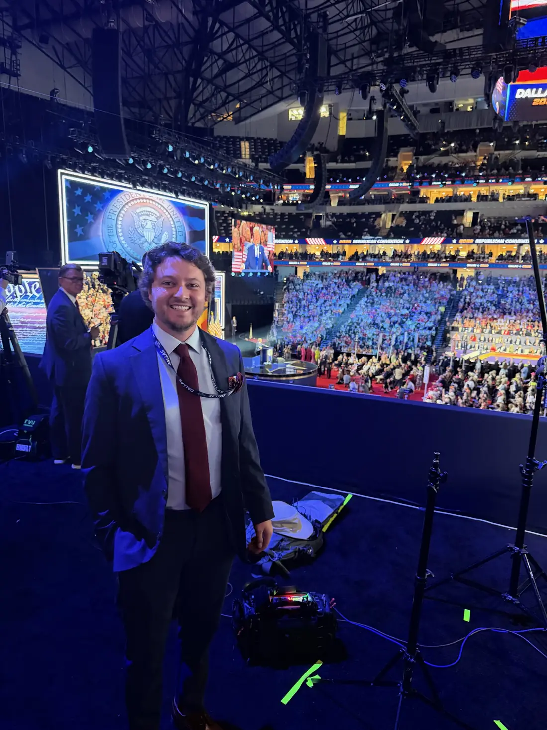 Down on the convention floor